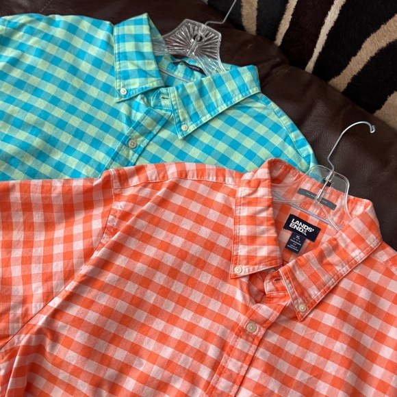 Lands' End Other - NEW 2 Lands' End Short Sleeve Button Down Shirts NWOT Traditional Fit